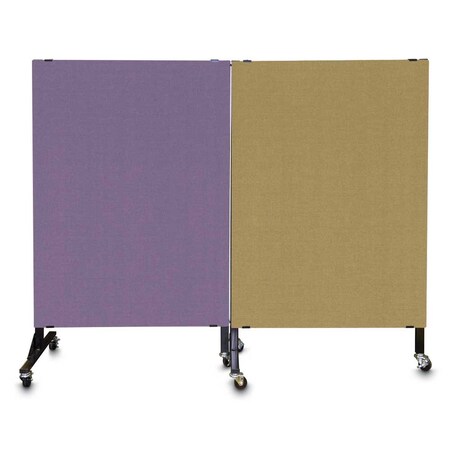 United Visual Products Enclosed Corkboard, 3 Door, 96"x48", 4" Fra UV3420-WHITE-DRKSPR